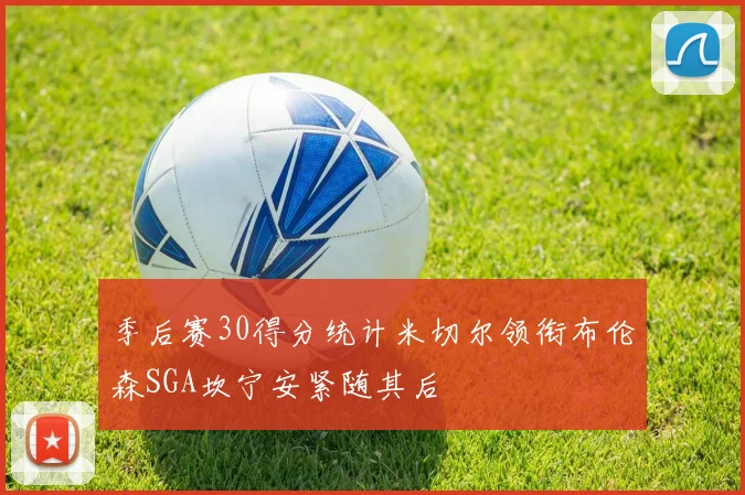 季后赛30得分统计米切尔领衔布伦森SGA坎宁安紧随其后